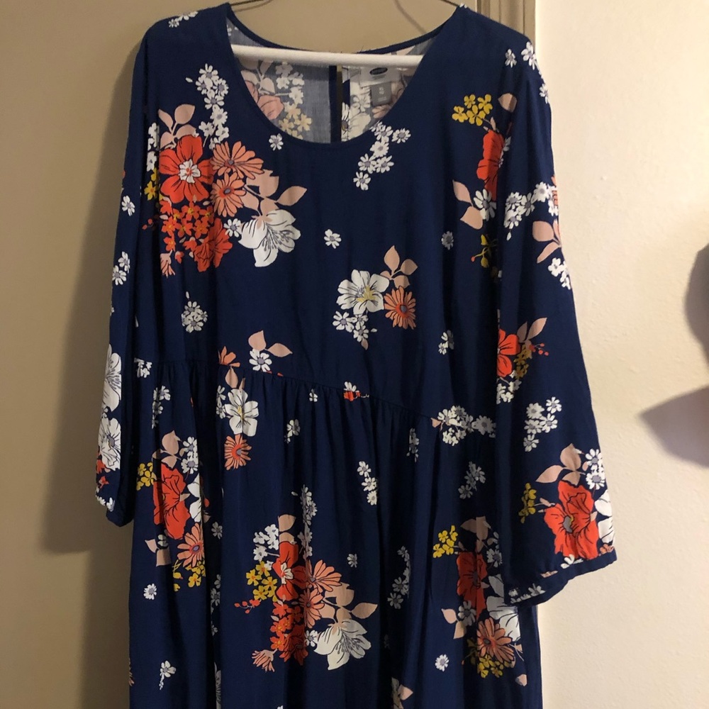 Old Navy Blue Floral Dress